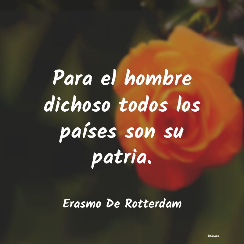 Frases de Erasmo De Rotterdam