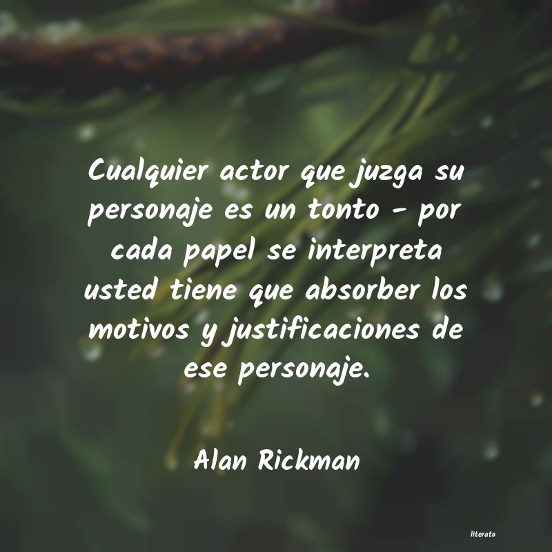 frases de Alan Rickman