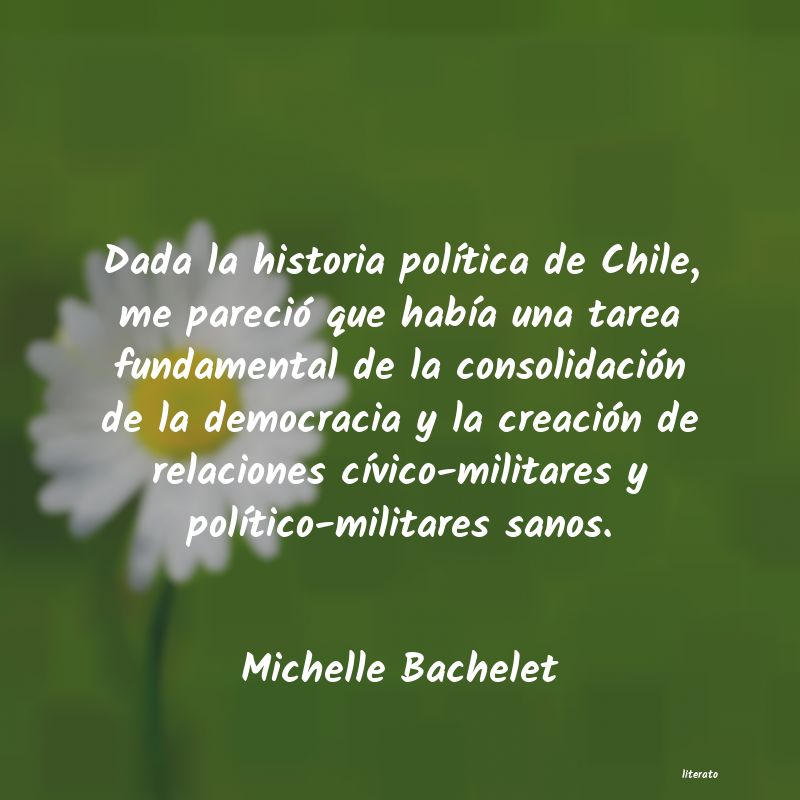 frases de Michelle Bachelet