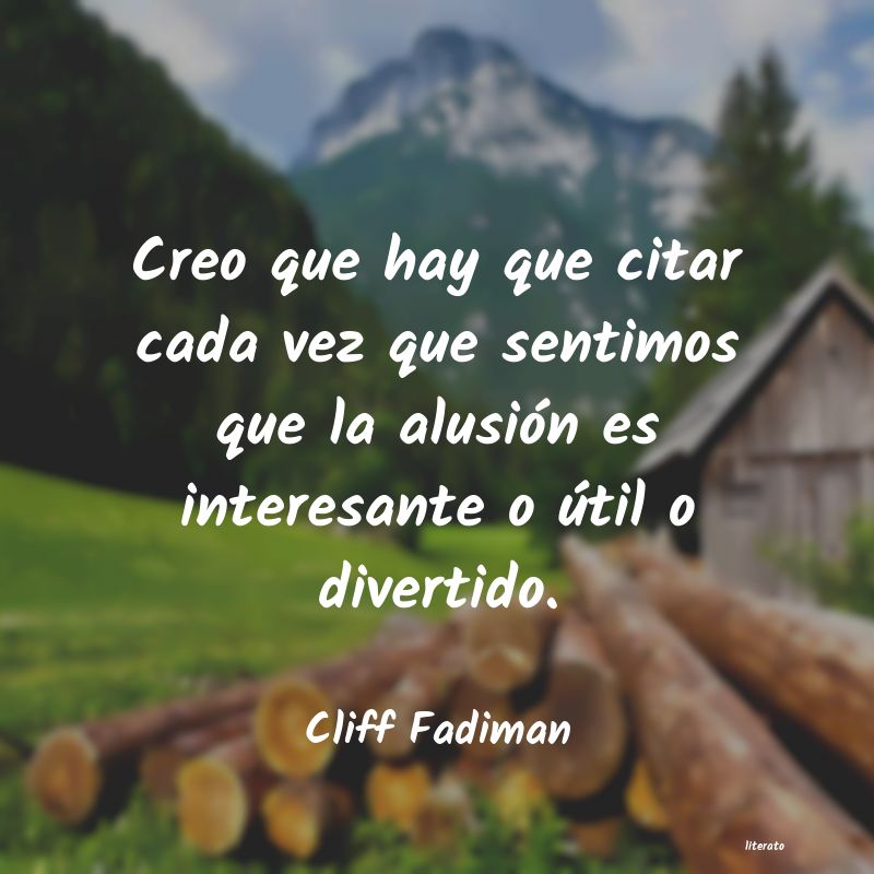 frases de Cliff Fadiman