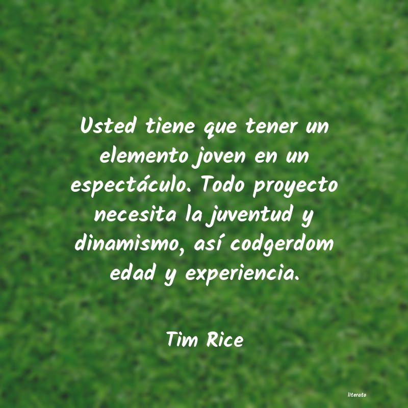 frases de Tim Rice