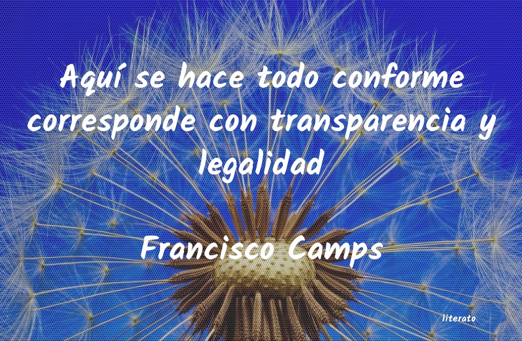 frases de Francisco Camps