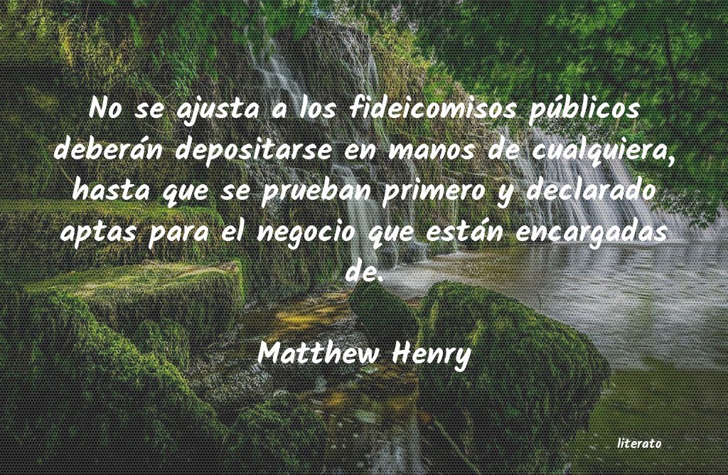 Frases de Matthew Henry