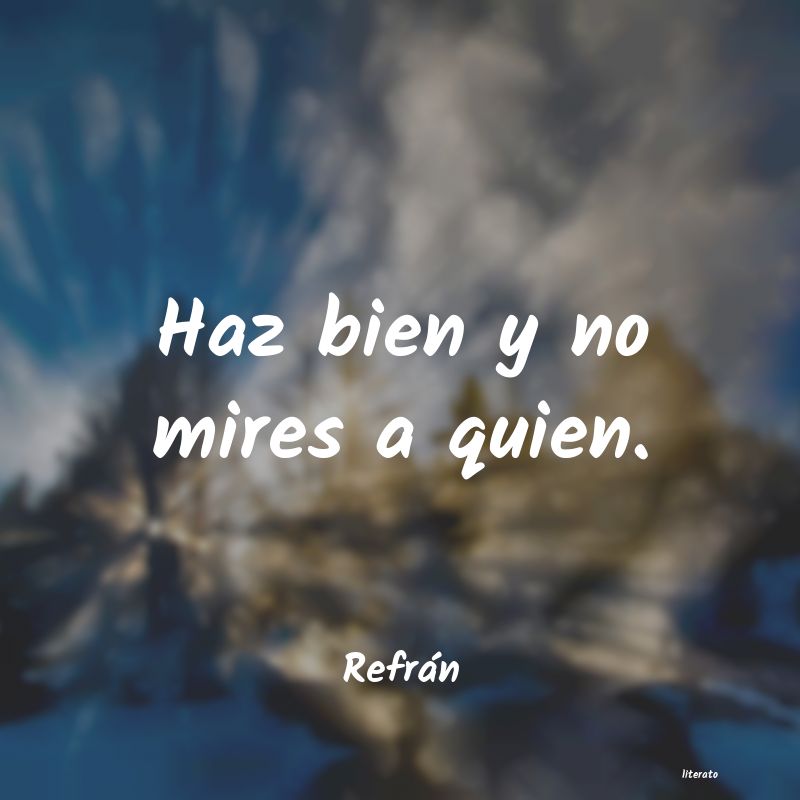 Frases de Refrán