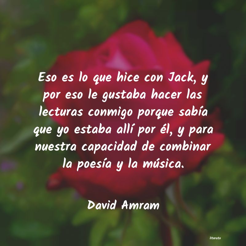 Frases de David Amram