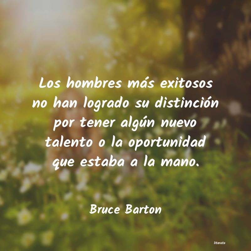 frases de Bruce Barton