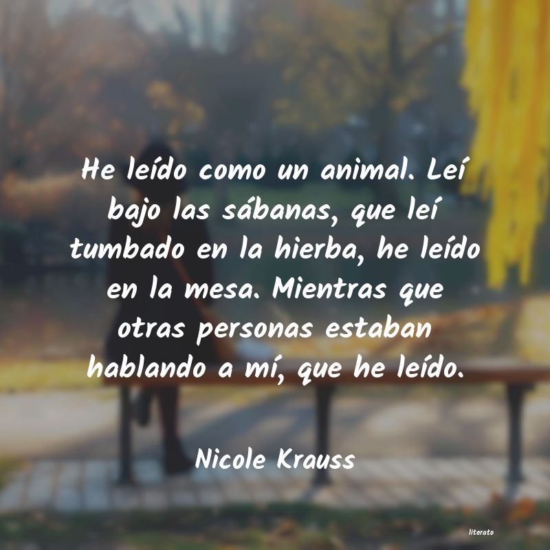 frases de Nicole Krauss