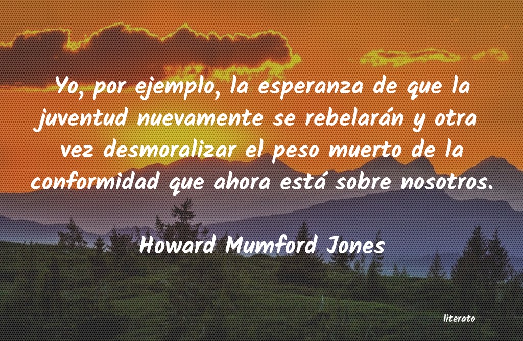 frases de Howard Mumford Jones