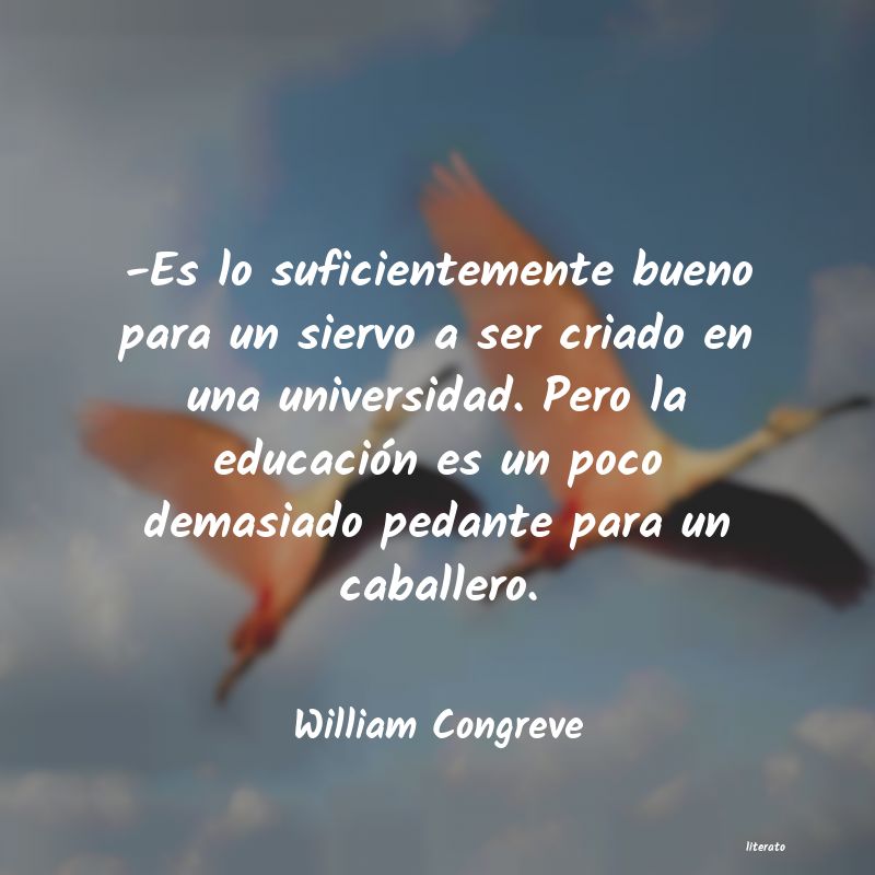 Frases de William Congreve