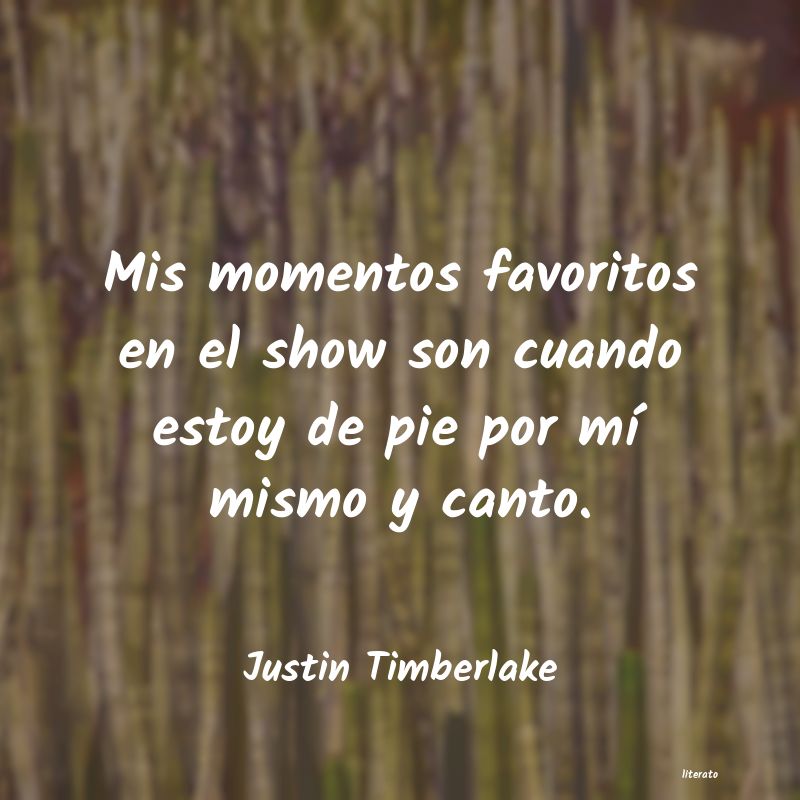 Frases de Justin Timberlake