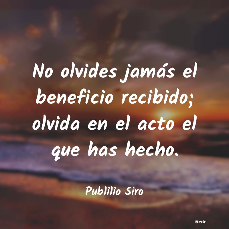 frases de Publilio Siro