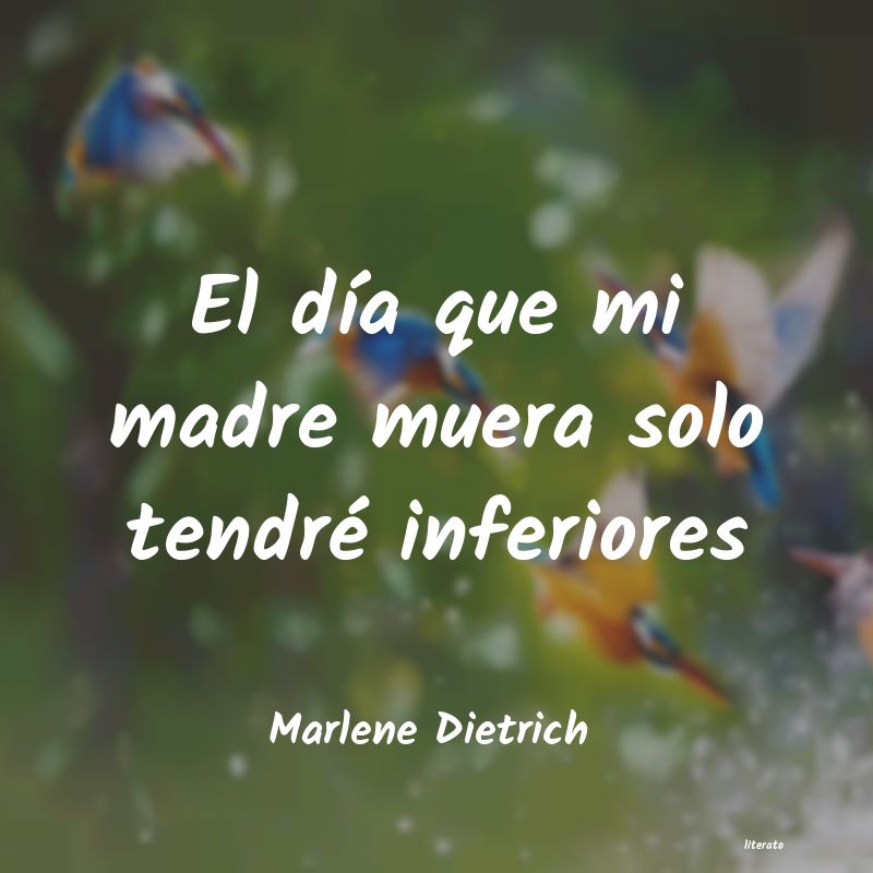 Frases de Marlene Dietrich