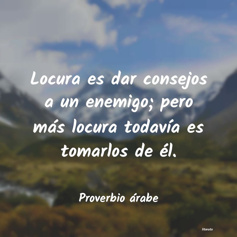 Frases de Proverbio árabe