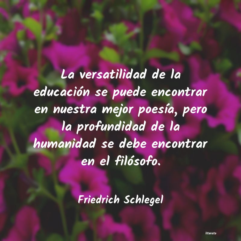 Frases de Friedrich Schlegel