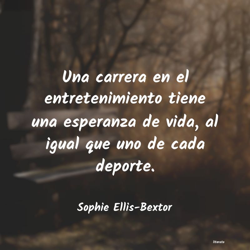 frases de Sophie Ellis-Bextor