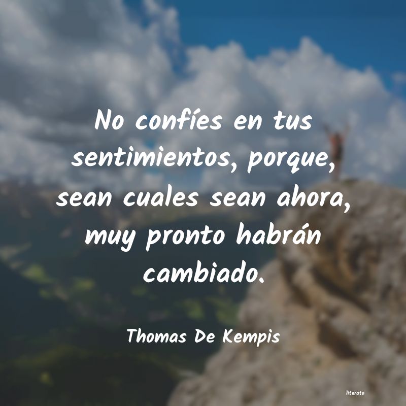frases de Thomas De Kempis