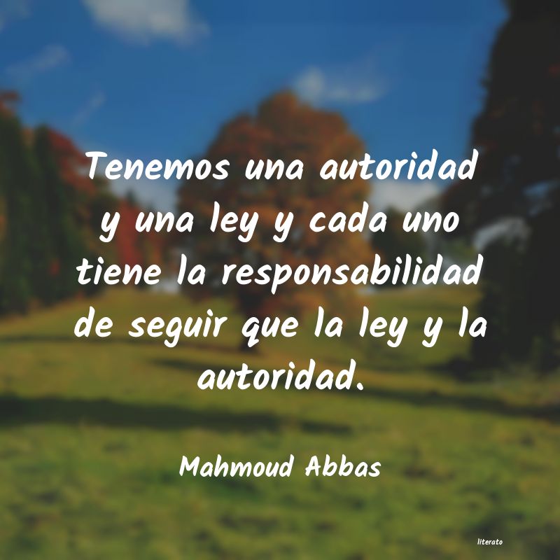 Frases de Mahmoud Abbas