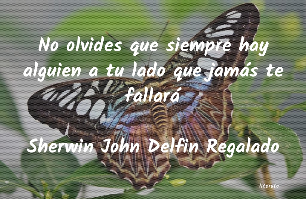 Frases de Sherwin John Delfin Regalado