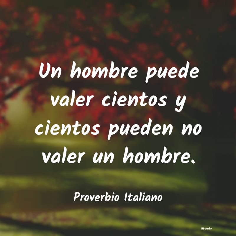 Frases de Proverbio Italiano