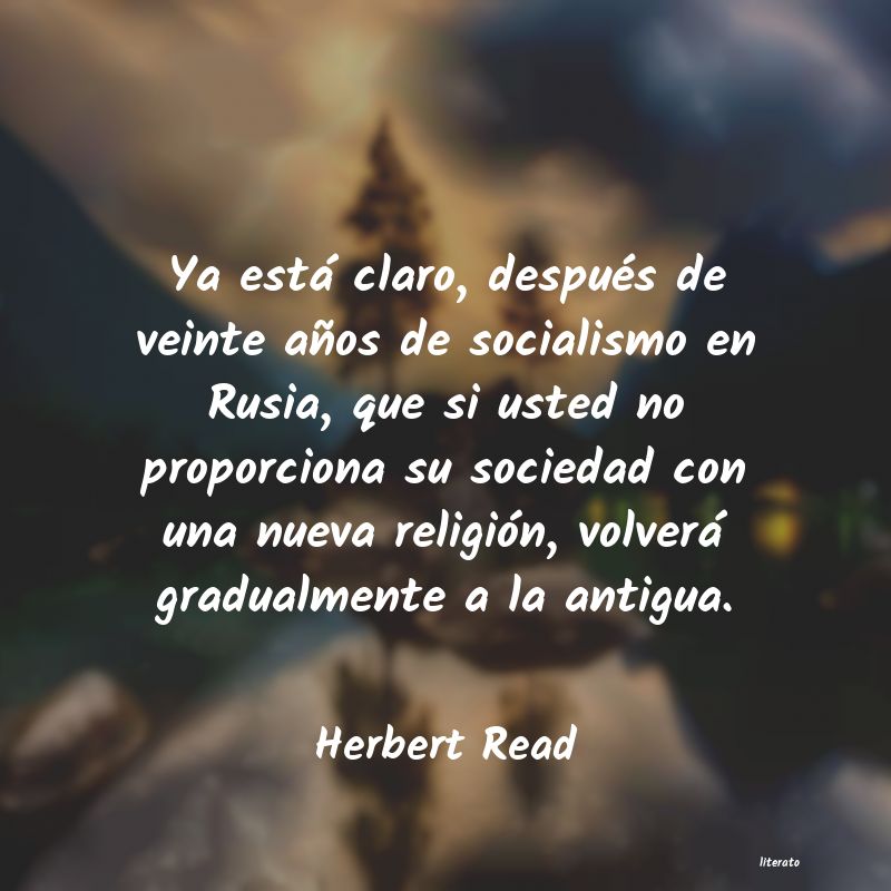 frases de Herbert Read