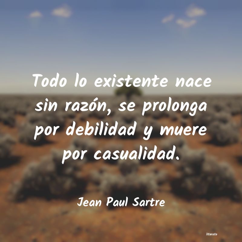 frases de Jean Paul Sartre