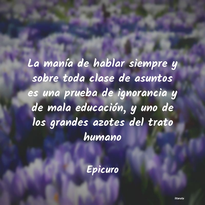 Frases de Epicuro