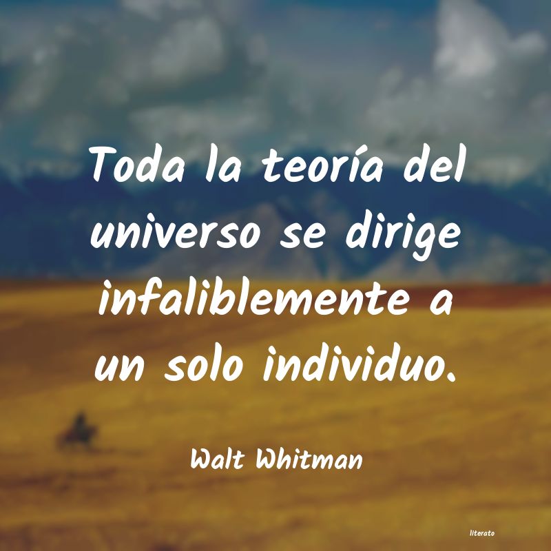frases de Walt Whitman