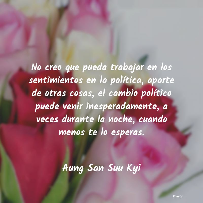 frases de Aung San Suu Kyi