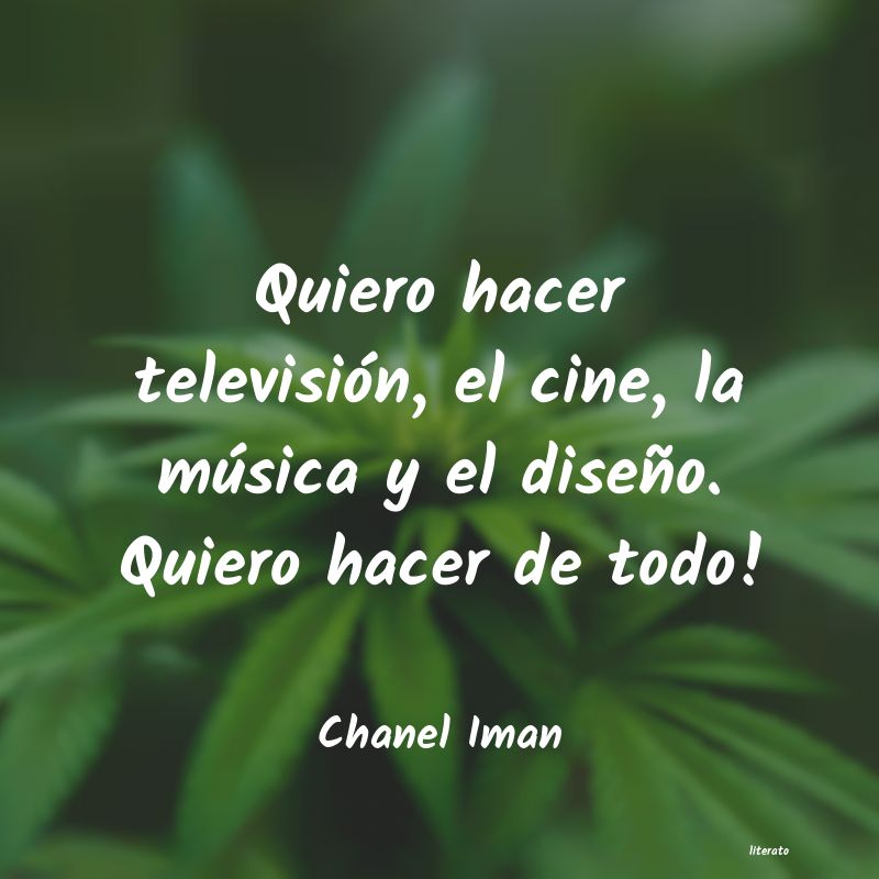 frases de Chanel Iman