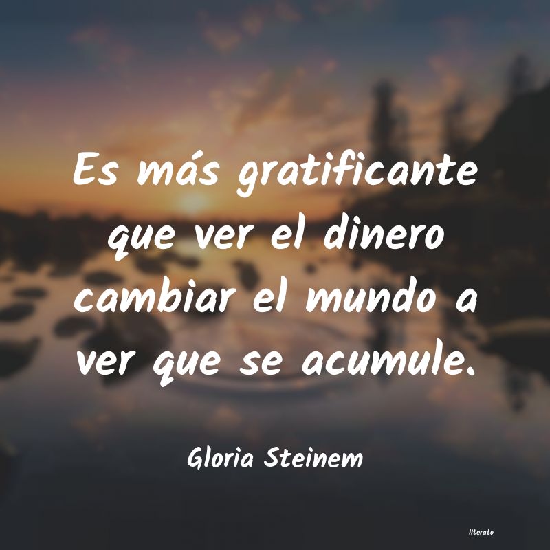 frases de Gloria Steinem