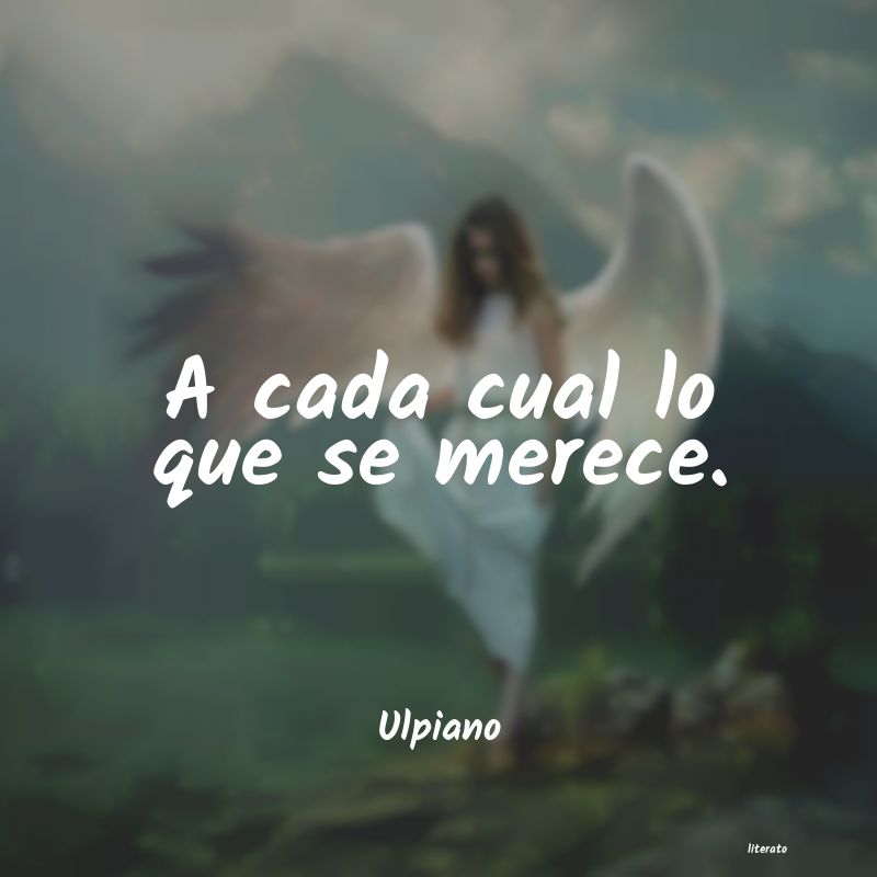 frases de Ulpiano