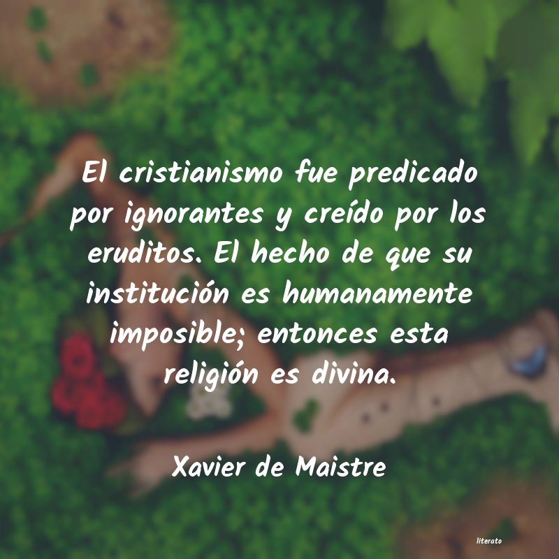 frases de Xavier de Maistre