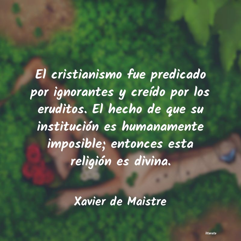 Frases de Xavier de Maistre