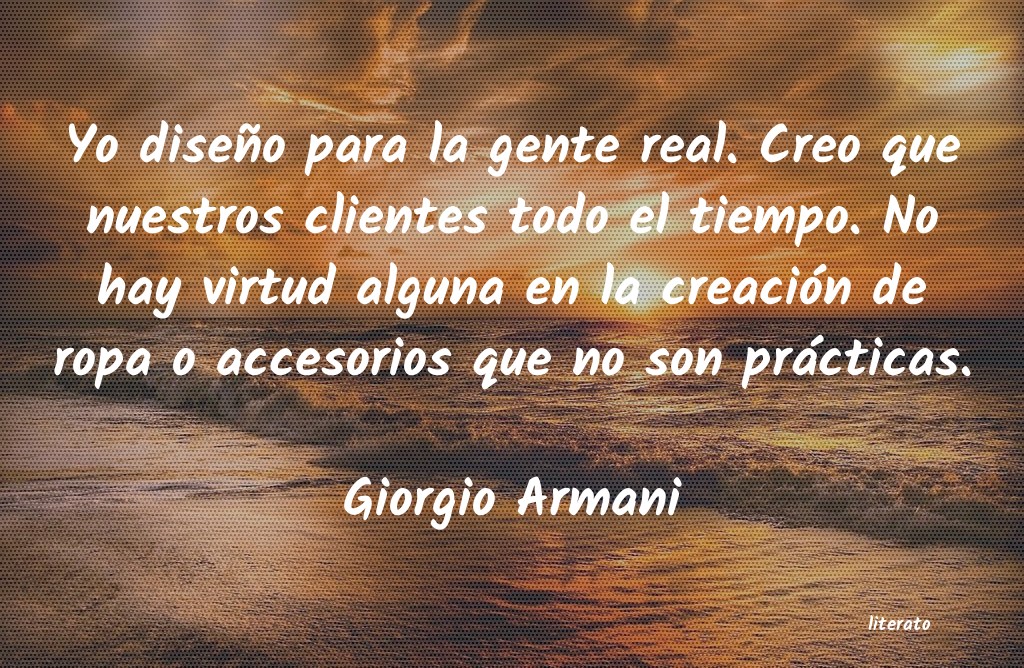 frases de Giorgio Armani