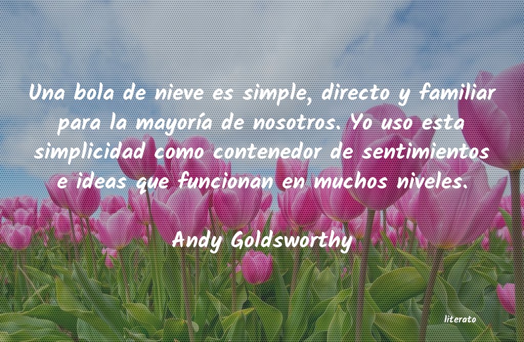 frases de Andy Goldsworthy
