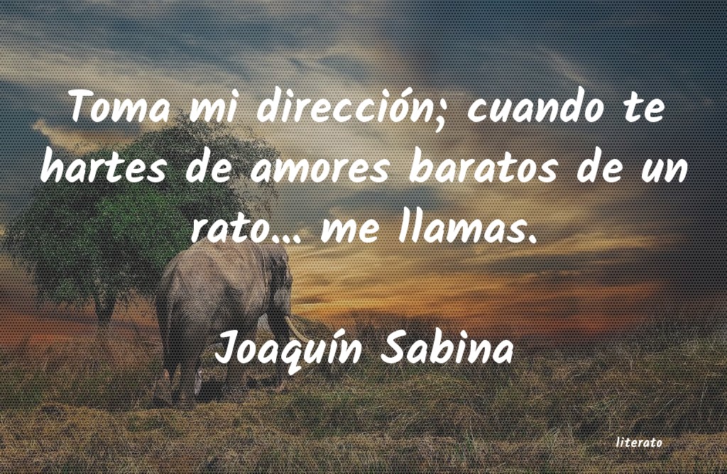 frases de JoaquÃn Sabina