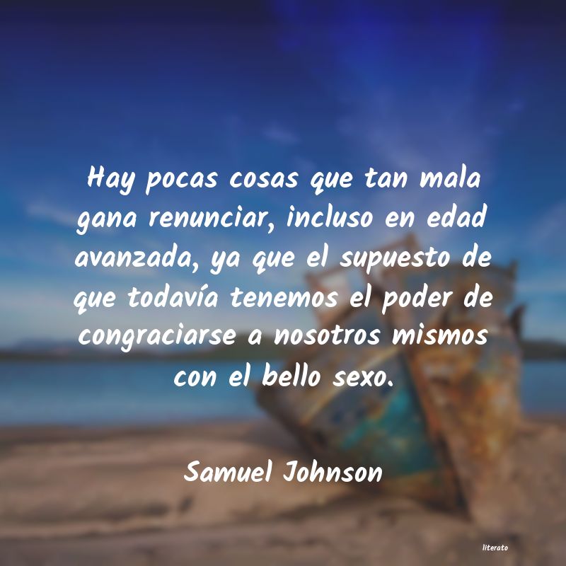 Frases de Samuel Johnson