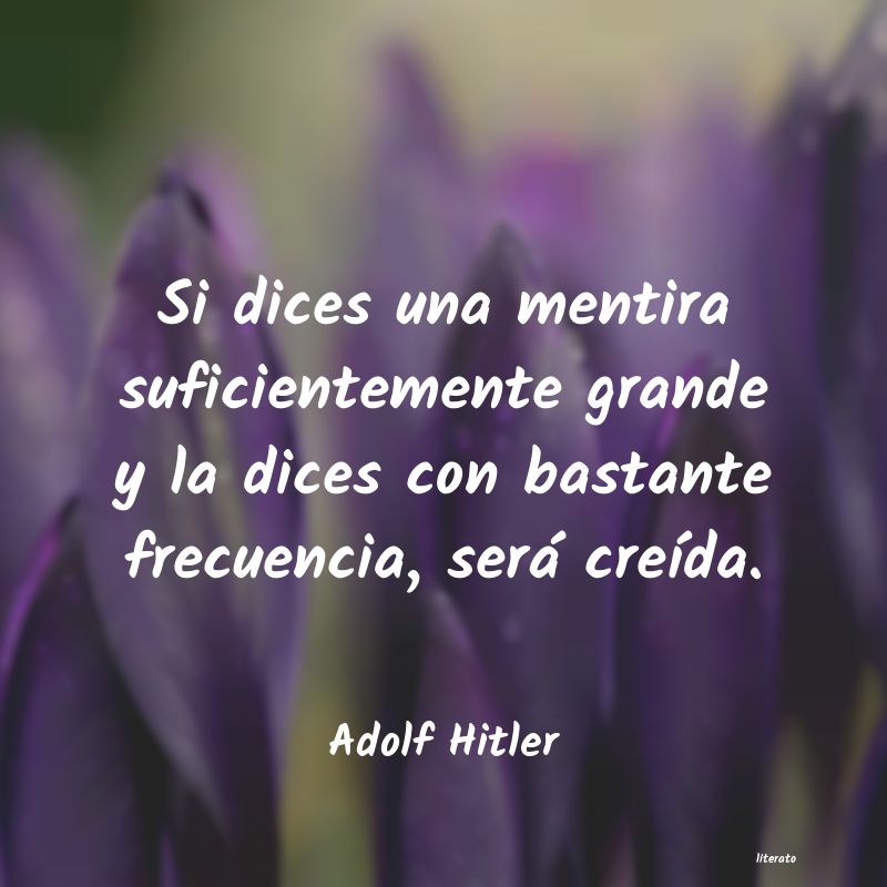 frases de Adolf Hitler