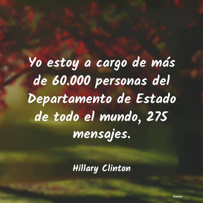 frases de Hillary Clinton