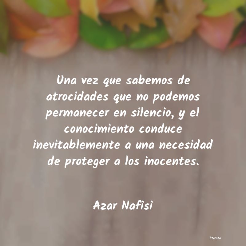 frases de Azar Nafisi