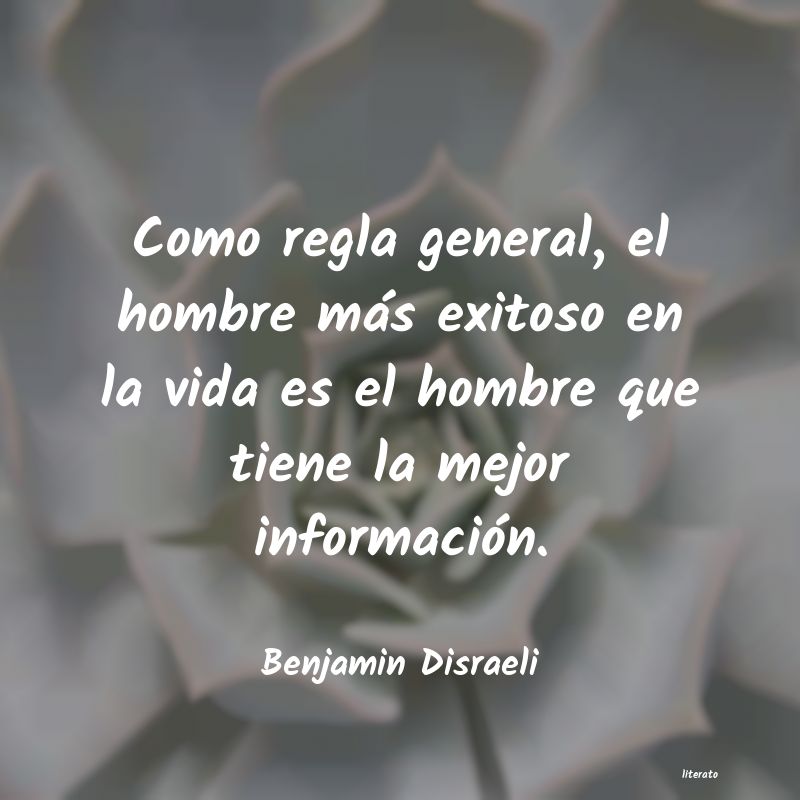 frases de Benjamin Disraeli