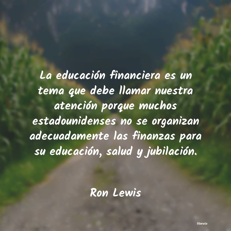 Frases de Ron Lewis