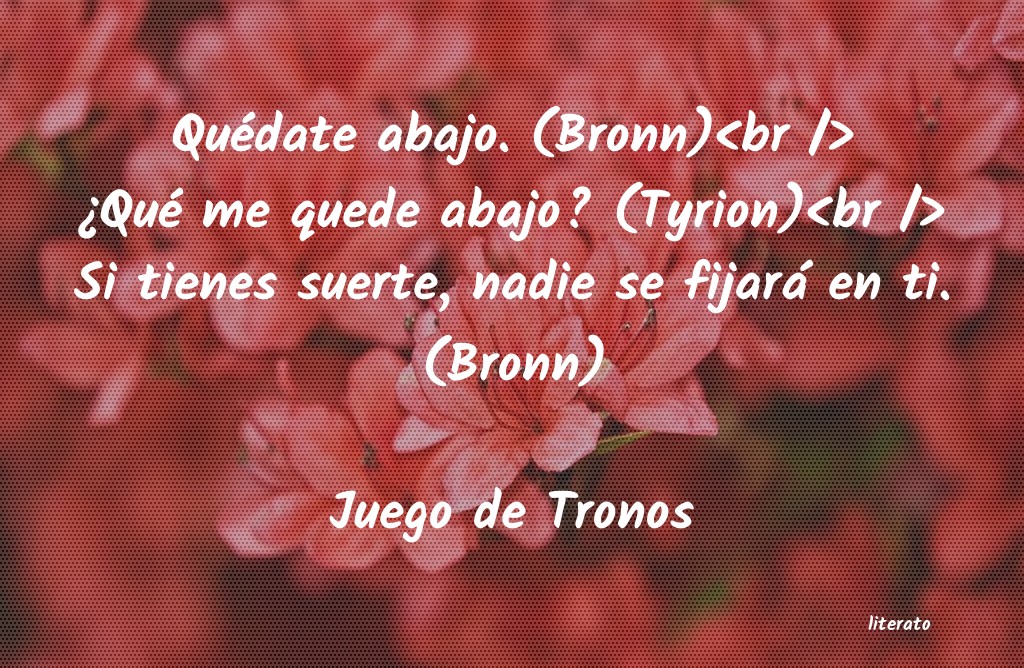 Frases de Juego de Tronos