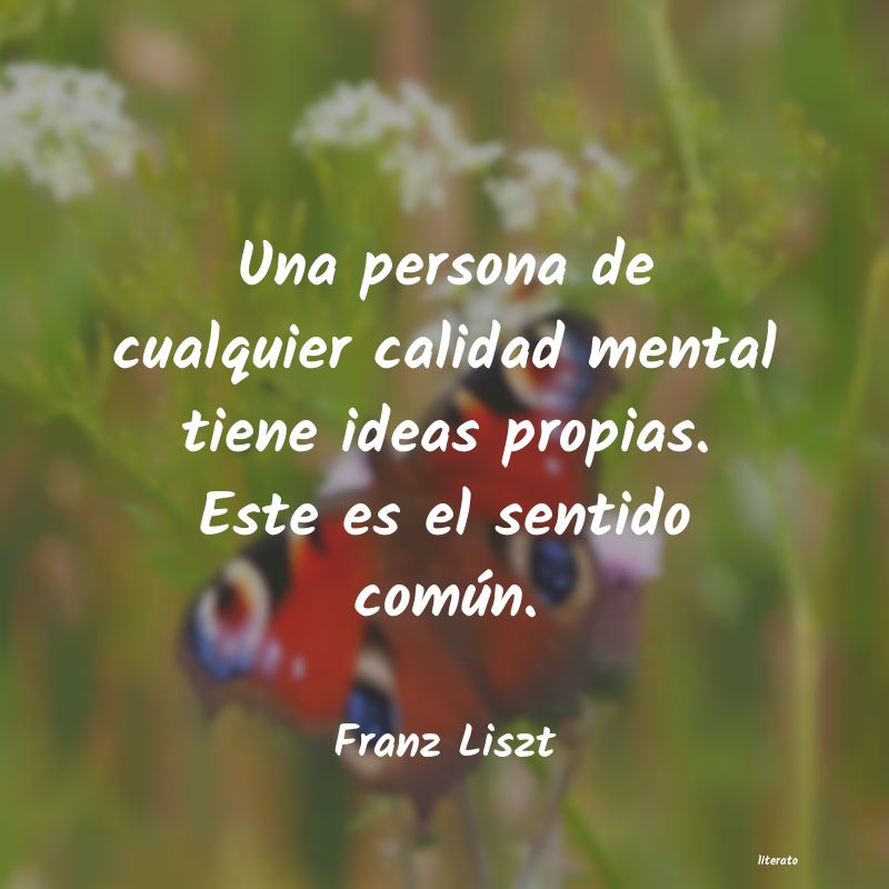 Frases de Franz Liszt