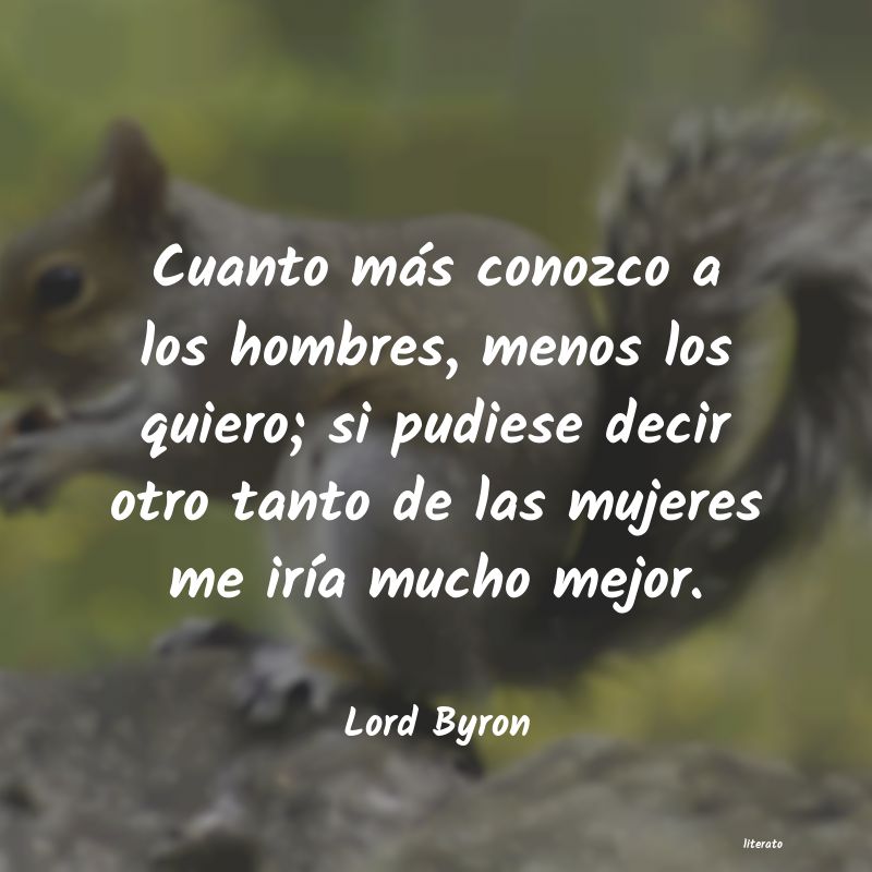 frases de Lord Byron