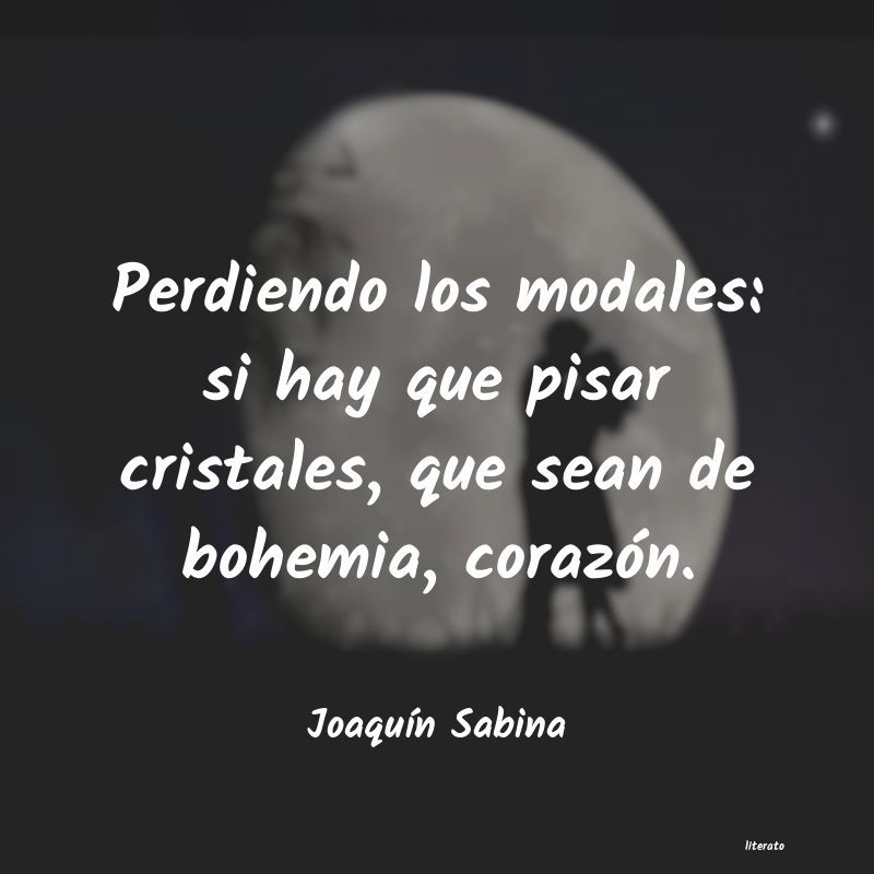 frases de JoaquÃn Sabina