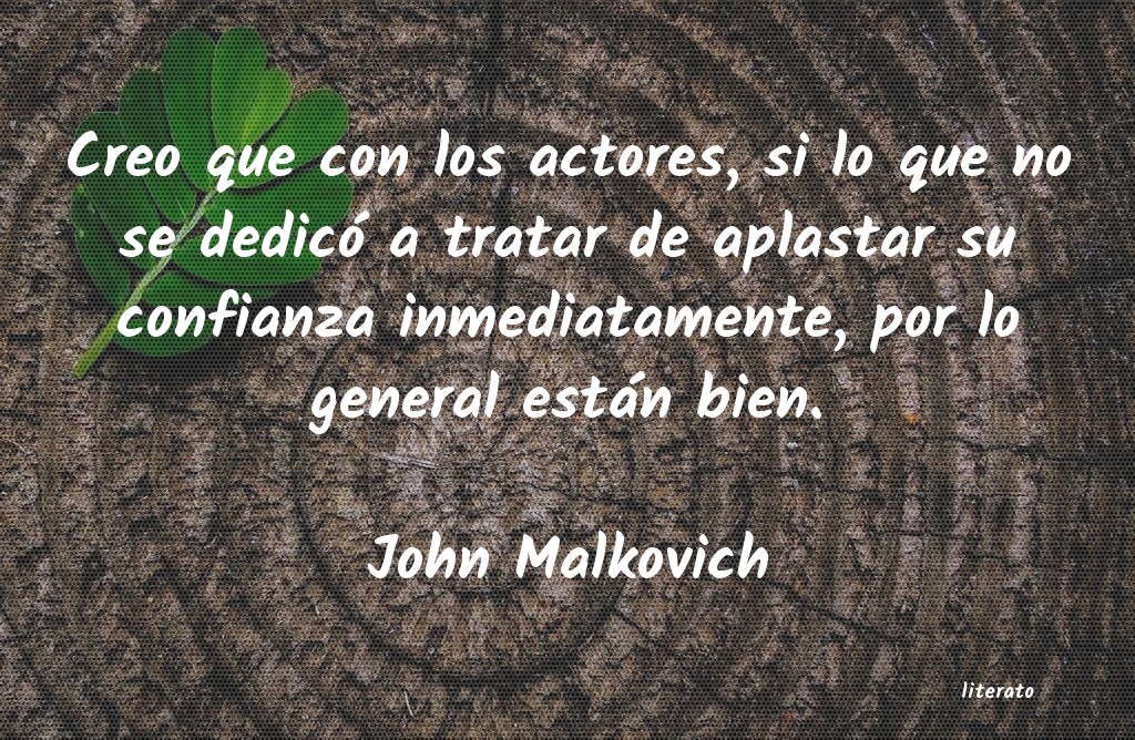 frases de John Malkovich