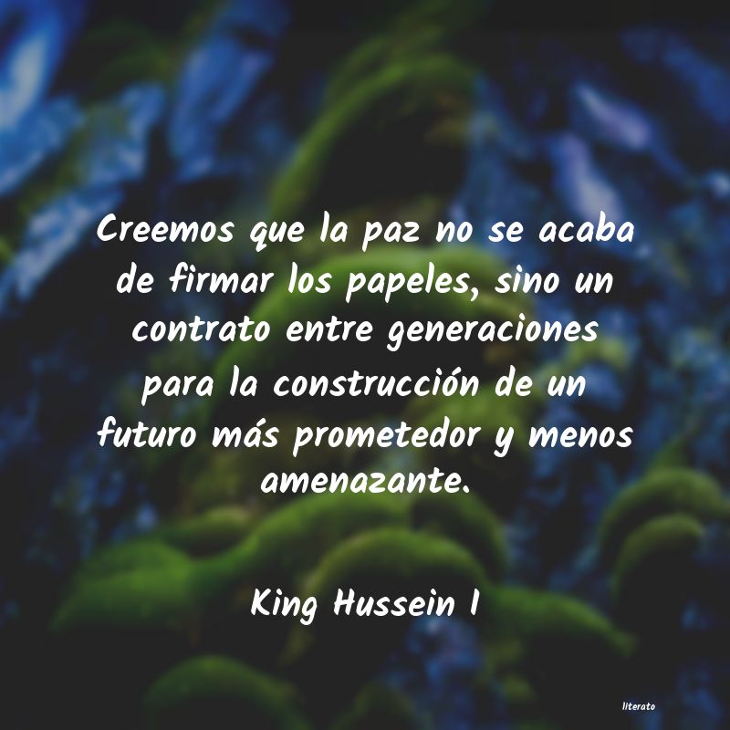 Frases de King Hussein I