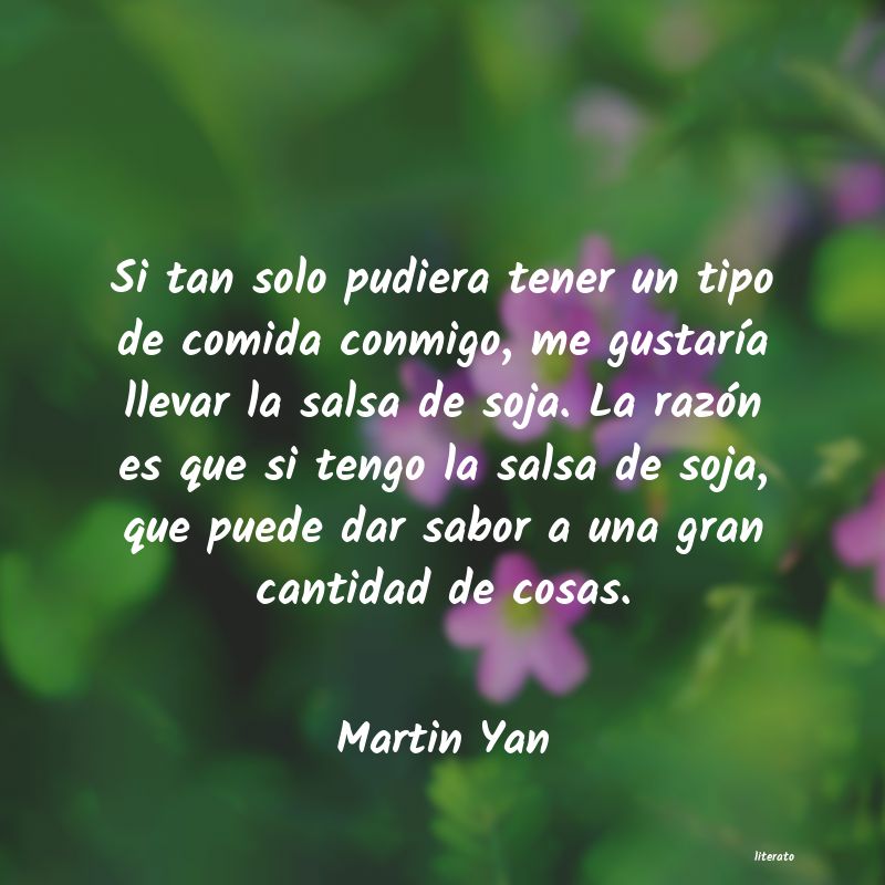 Frases de Martin Yan