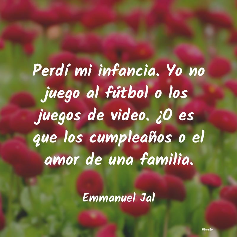 frases de Emmanuel Jal